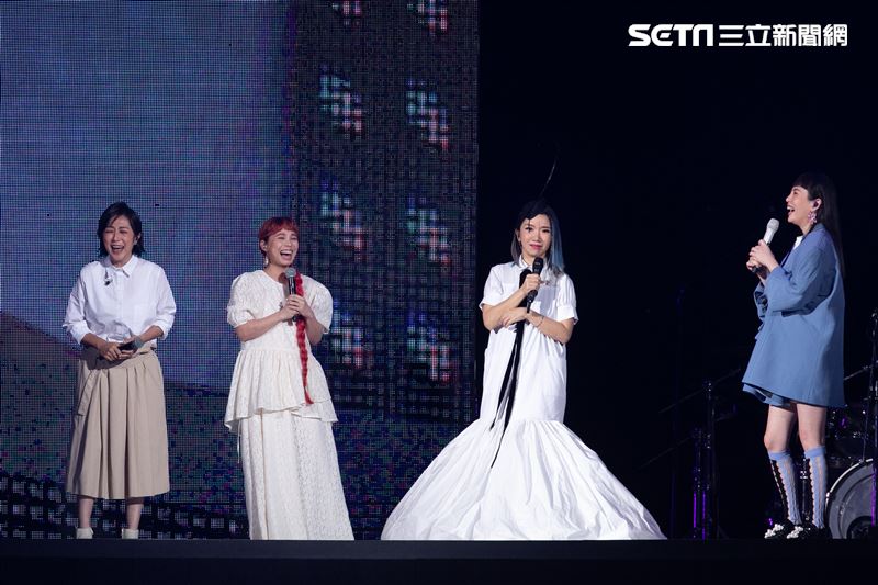 黃韻玲、魏如萱、許哲珮擔任陶晶瑩MOMAN小巨蛋演唱會嘉賓。（圖／記者楊澍攝影）