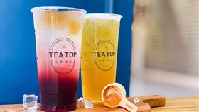 TEA TOP,手搖飲,愛心凍,七夕飲品,業者提供