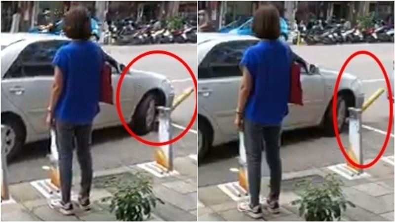 汽車硬擠Ubike停車格！結局超瞎