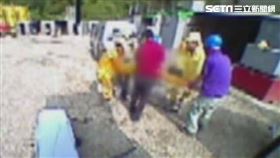 中油苗栗礦場鑽井訓練，女實習生遭鋼繩纏身重傷身亡。（圖／翻攝畫面）