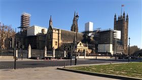 英國禁足令 國會休會英國實施禁足令，國會從25日晚間開始休會。圖為英國國會前廣場。中央社記者戴雅真倫敦攝  109年3月26日