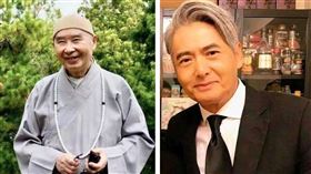 傳出周潤發捐出全部身家是受淨空法師影響。（合成圖／翻攝自空老法師專集網 www.amtb.tw臉書、微博）