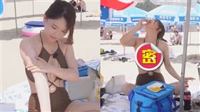 韓國女生Judy,金門58度高粱酒,比基尼