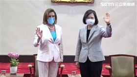 蔡英文於總統府會見裴洛西