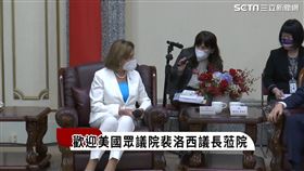 裴洛西,口譯,蔡其昌,麥克風（圖／翻攝畫面）