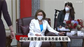 裴洛西,口譯,蔡其昌,麥克風（圖／翻攝畫面）