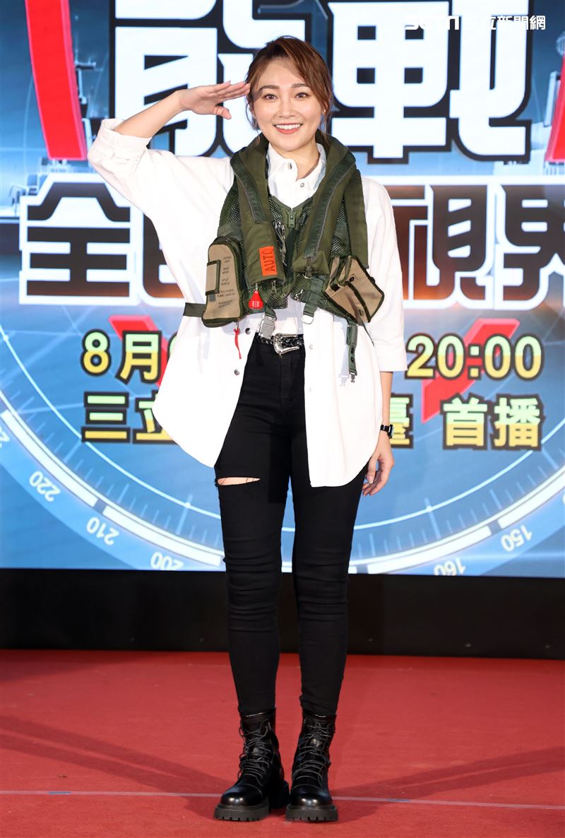 張文綺出席「能戰全民新視界」第四季開播記者會。（記者邱榮吉/攝影）
