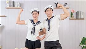 劉畊宏，王婉霏。（圖／翻攝自微博）