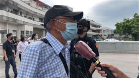 景美人權園區與裴洛西閉門會議，銅鑼灣書店創辦人林榮基受訪。（圖／記者李依璇攝影）