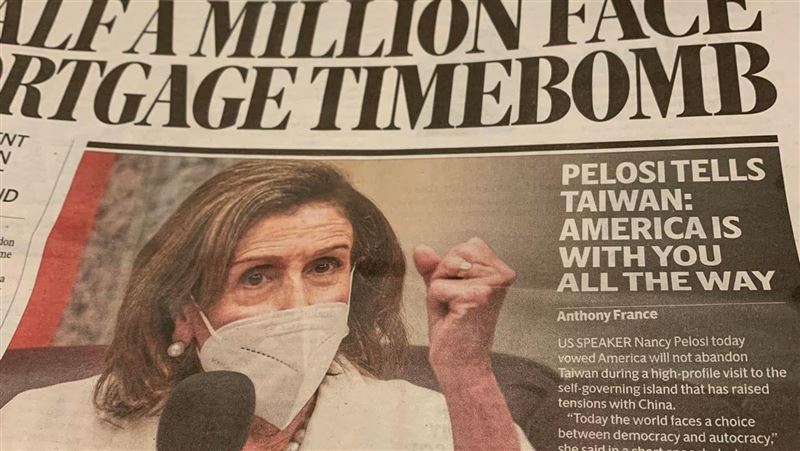 她驚英國「到處都是裴洛西訪台消息」