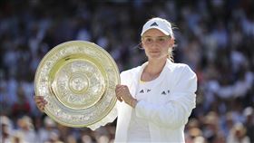 ▲新科溫網女單冠軍芮芭奇娜（Elena Rybakina）在聖荷西硬地悲情一輪遊。（圖／美聯社／達志影像）