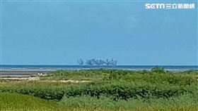 陸軍十軍團在高美濕地陣地進行火砲射擊保養。（圖／翻攝畫面）