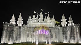 阿里山新夢幻景點！銀白城堡搭紫藤花海　親子情侶暑假必訪（圖／藍永旗花燈藝術工房提供）