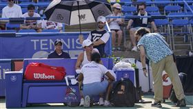 ▲羅馬尼亞前球后哈勒普（Simona Halep）因身體不適退賽。（圖／美聯社／達志影像）