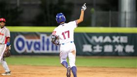 中華隊陳瑞鑫敲出全隊本屆首轟。（圖／棒協提供）