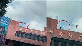 中共軍演國軍舉白旗？彰警曝影片真相（圖／翻攝畫面）