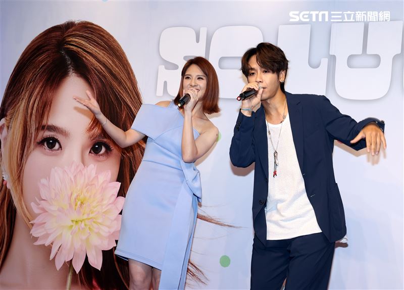 郭靜「So Lucky」EP發片記者會。（記者邱榮吉/攝影）