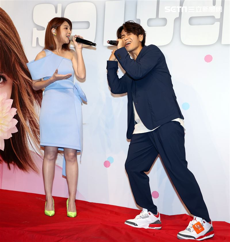 郭靜「So Lucky」EP發片記者會。（記者邱榮吉/攝影）