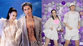 鍾麗緹揪嫩夫熱舞。（圖／翻攝自微博）