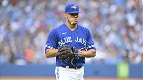 ▲巴瑞歐斯（Jose Berrios）戰前東家雙城3.2局挨2轟。（圖／美聯社／達志影像）