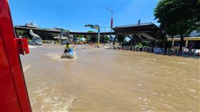 管線,新北,鶯歌博物館,積水,淹水（圖／翻攝畫面）