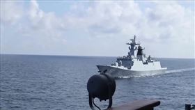 我海軍馬公軍艦於東部海域監控共艦影片。（圖／國防部提供）