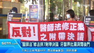 醫師法修法挾7附帶決議　遭批開後門