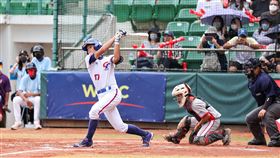 中華隊陳瑞鑫敲出追平比數的陽春砲。（圖／棒協提供）