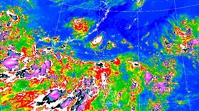 衛星雲圖。（圖／翻攝自中央氣象局）