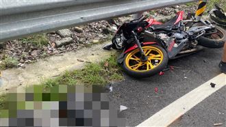 盲彎逆向超車！重機被撞飛⋯四肢骨折