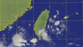 今日衛星雲圖。（圖／翻攝自中央氣象局）