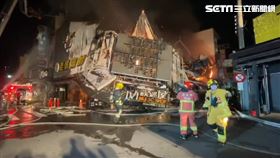 嘉義文化路夜市凌晨大火連燒7店鋪（圖／翻攝畫面）
