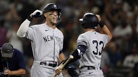 ▲賈吉（Aaron Judge）敲出本季第44轟。（圖／美聯社／達志影像）
