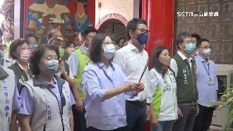 蔡英文下鄉雲林拜廟　輔選劉建國