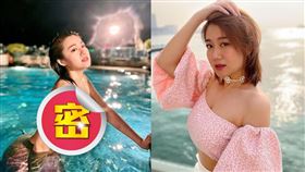  白雲上身的「魚鱗罩杯」相當搶眼。（圖／翻攝自snowybai IG）