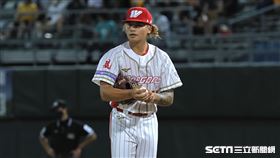 ▲味全龍投手林凱威。（圖／記者劉彥池攝影）