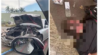 賓士男躲警8槍暴紅　被逮狼狽模樣曝