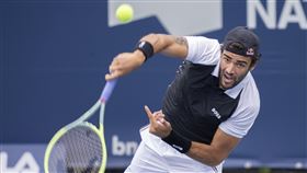 ▲貝雷蒂尼（Matteo Berrettini）羅傑斯盃男單首輪爆冷出局。（圖／美聯社／達志影像）