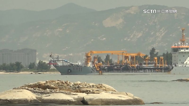 金門外海遭中國船盜砂　前線領土流失