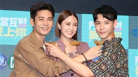 楊子儀和晨翔、大元。（記者邱榮吉攝影