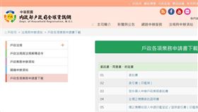 內政部戶政司全球資訊網。（圖／翻攝網路)