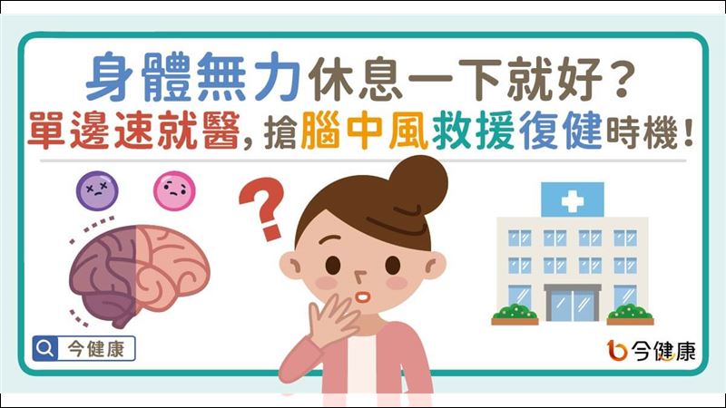 微笑舉手說你好　快速檢測腦中風