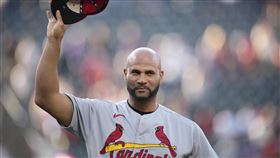 ▲普侯斯（Albert Pujols）擊出本季第8轟，助紅雀大勝洛磯。（圖／美聯社／達志影像）