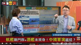 張宇韶指出這次中共軍演未見039型潛艦的身影