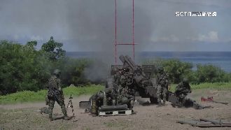 120發重砲射擊！天雷操演場面震撼