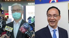 外傳夏立言（圖左）此趟中國行是要替年底地方選舉募款，但朱立倫的盤算不僅止於此？