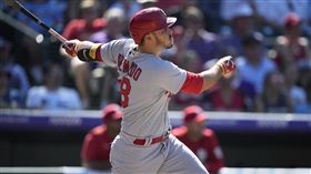 ▲亞瑞納多（Nolan Arenado）對前東家洛磯連3場敲安。（圖／美聯社／達志影像）