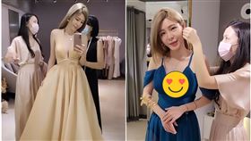 孟慶而禮服照片曝光。（圖／翻攝自孟慶而IG）