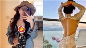 徐恩辣裸美背。（圖／翻攝自徐恩IG）