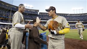 ▲聖地牙哥教士金河成。（資料照／美聯社／達志影像）